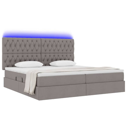 Letto con contenitore e LED Talpa 200 x 200 cm Poliestere