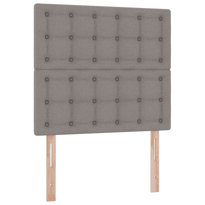 Letto con contenitore LED e materasso Tortora 90 x 190 cm | homemem39