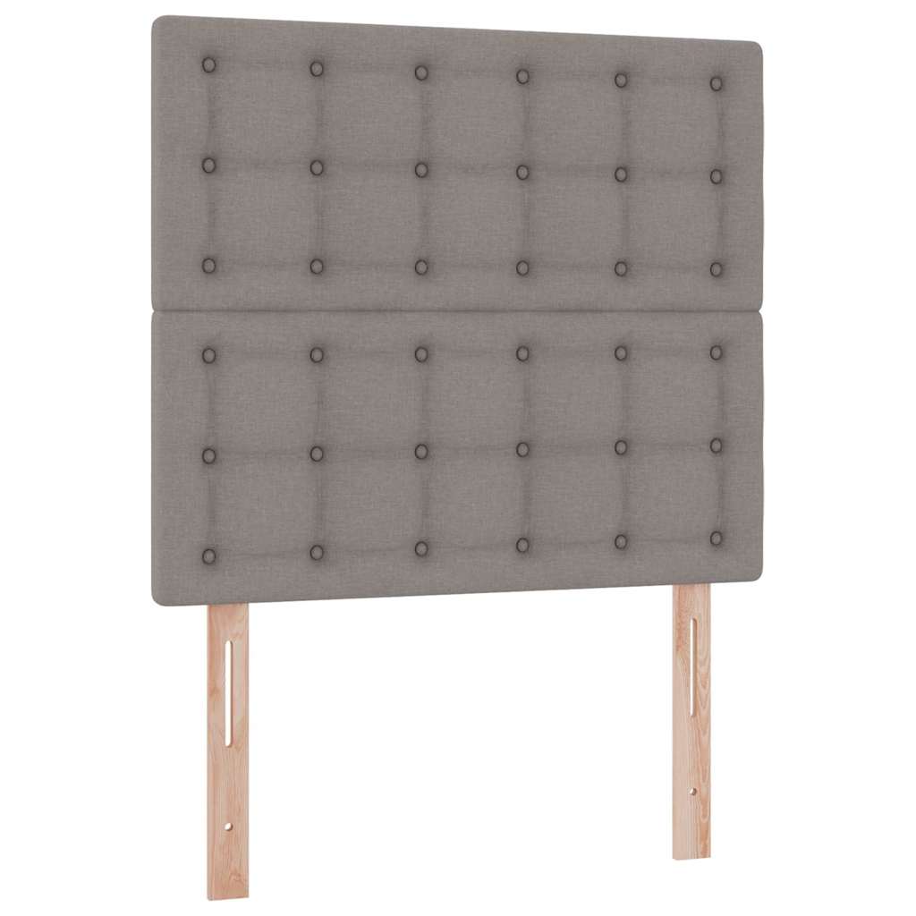 Letto con contenitore LED e materasso Tortora 100 x 200 cm | homemem39