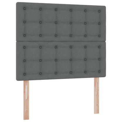 Letto con contenitore LED e materasso Grigio Scuro 120 x 200 cm | homemem39