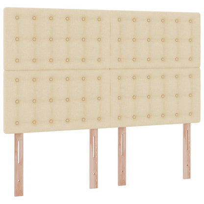 Letto con contenitore LED e materasso Crema 140 x 200 cm | homemem39