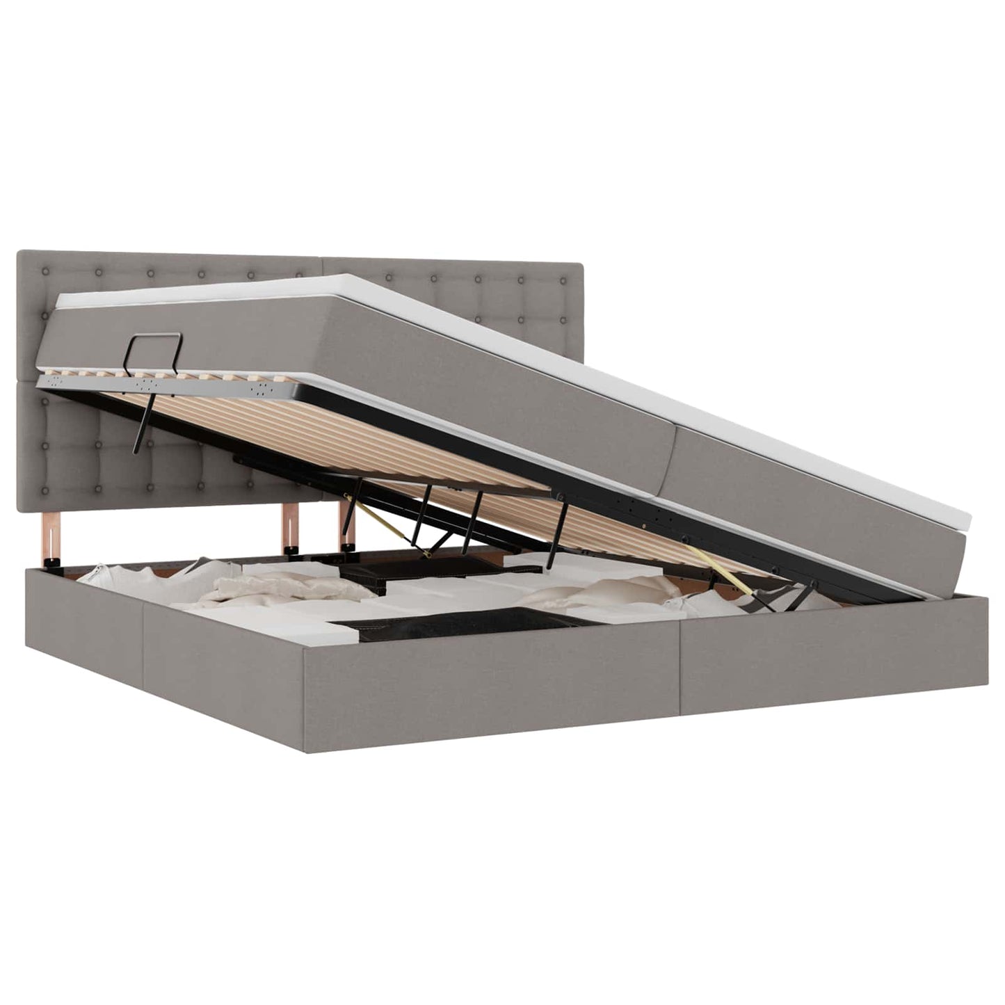 Letto con contenitore e LED Talpa 200 x 200 cm Poliestere