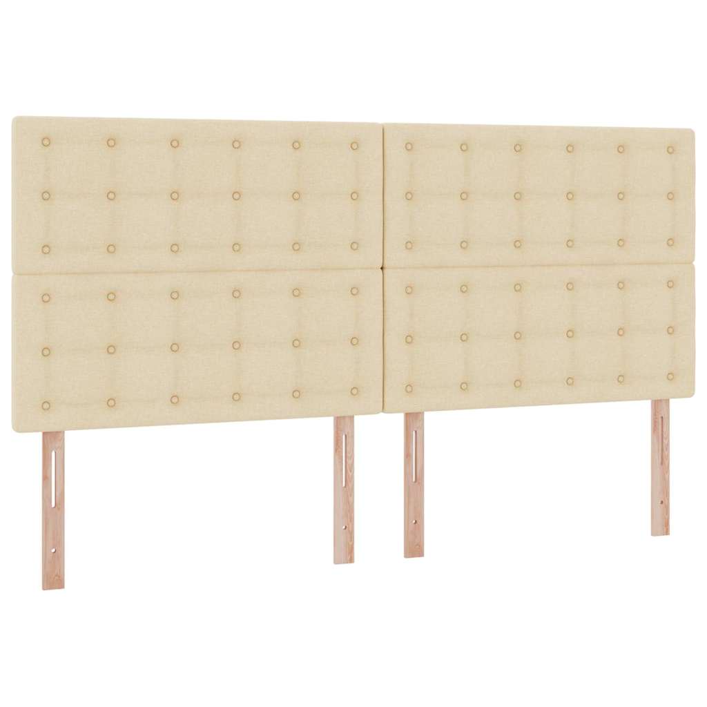Letto con contenitore LED e materasso Crema 200 x 200 cm | homemem39