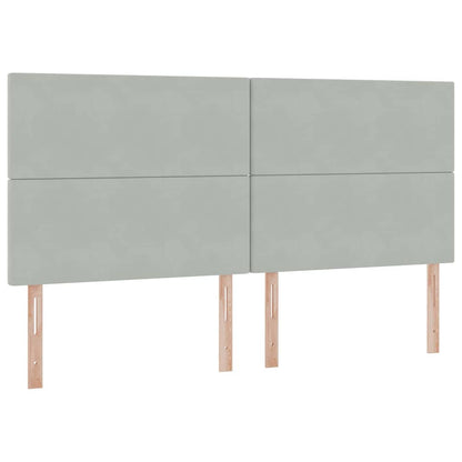 Letto con contenitore LED e materasso Grigio Chiaro | homemem39