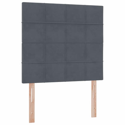 Letto con contenitore LED e materasso Grigio Scuro 90 x 200 cm | homemem39