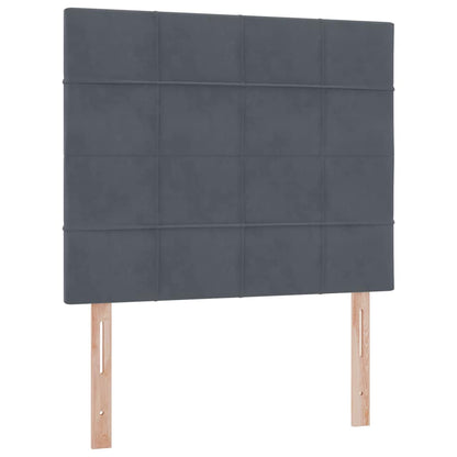 Letto con contenitore LED e materasso Grigio Scuro 120 x 200 cm | homemem39