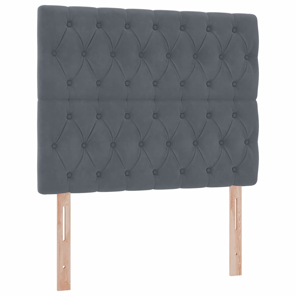 Letto con contenitore LED e materasso Grigio Scuro 120 x 200 cm | homemem39