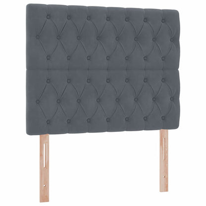 Letto con contenitore LED e materasso Grigio Scuro 120 x 200 cm | homemem39
