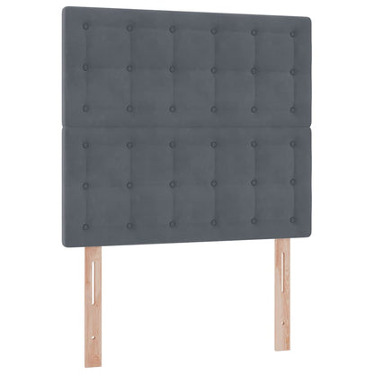 Letto con contenitore LED e materasso Grigio Scuro 90 x 200 cm | homemem39