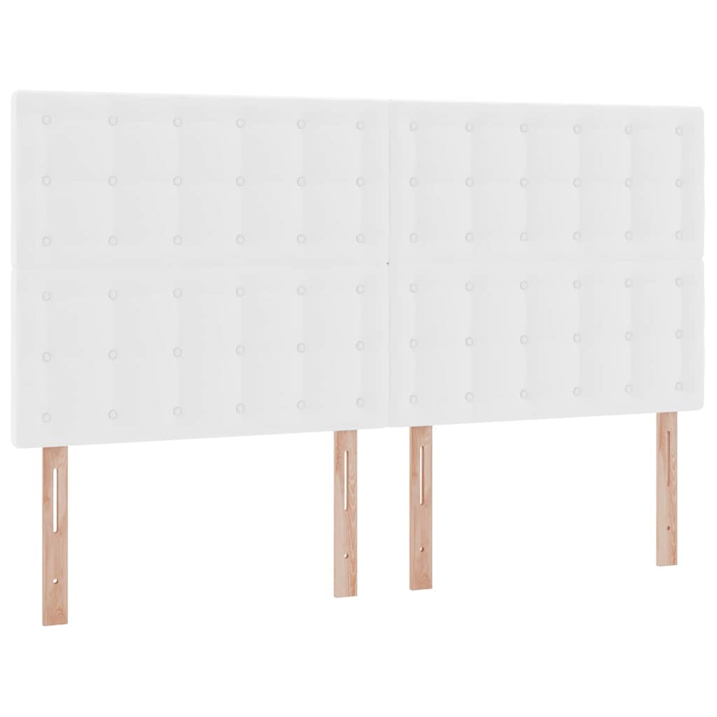 Letto con contenitore e LED Bianco Puro 200 x 200 cm