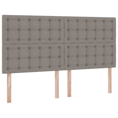 Letto con contenitore LED e materasso Tortora 200 x 200 cm