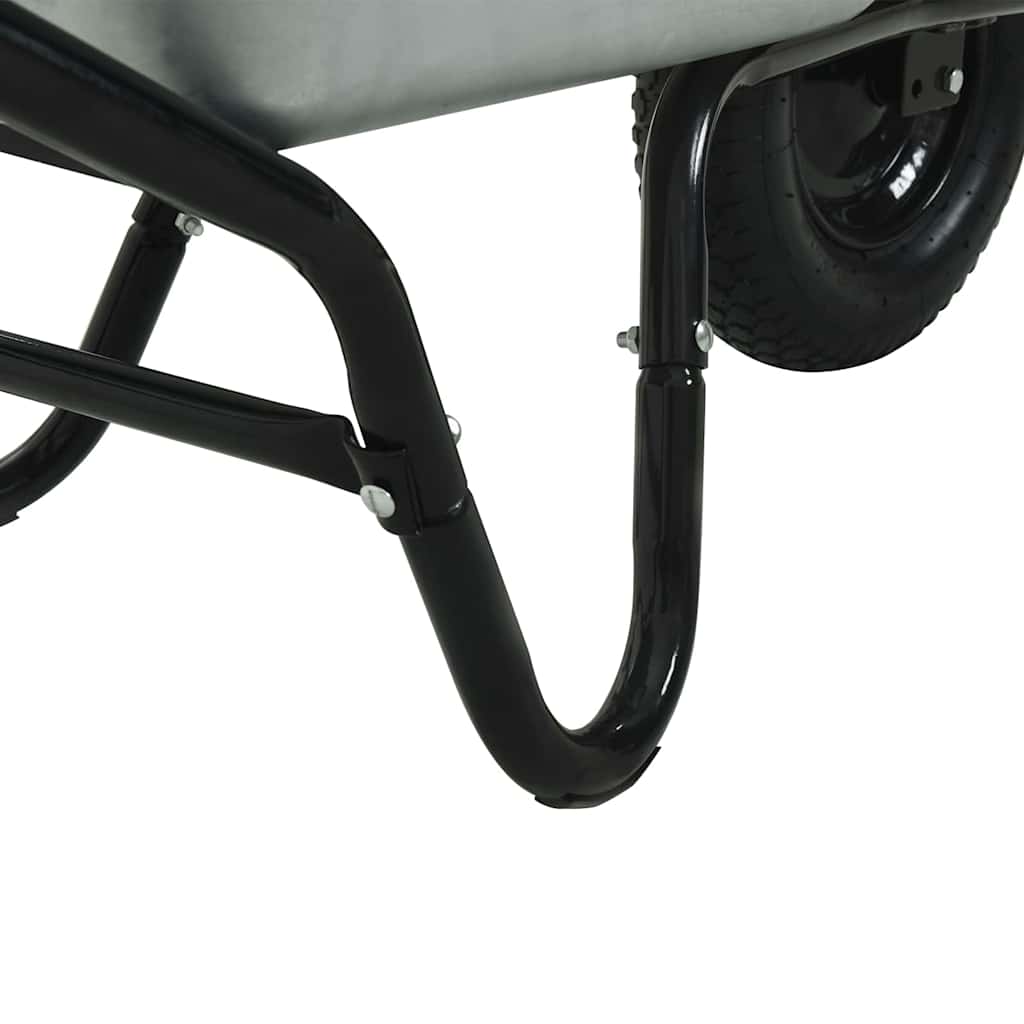 Carriole Argento e Nero 141 x 60 x 57 cm Acciaio | homemem39