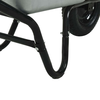 Carriole Argento e Nero 141 x 60 x 57 cm Acciaio