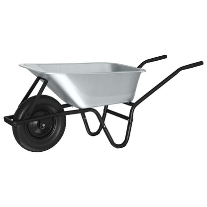 Carriole Argento e Nero 141 x 60 x 57 cm Acciaio | homemem39