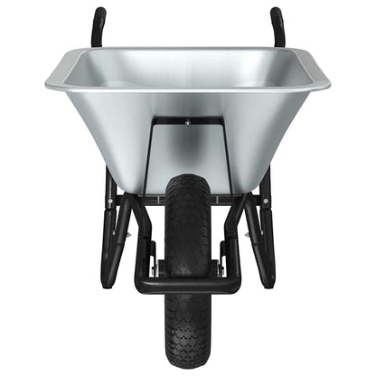 Carriole Argento e Nero 141 x 60 x 57 cm Acciaio | homemem39
