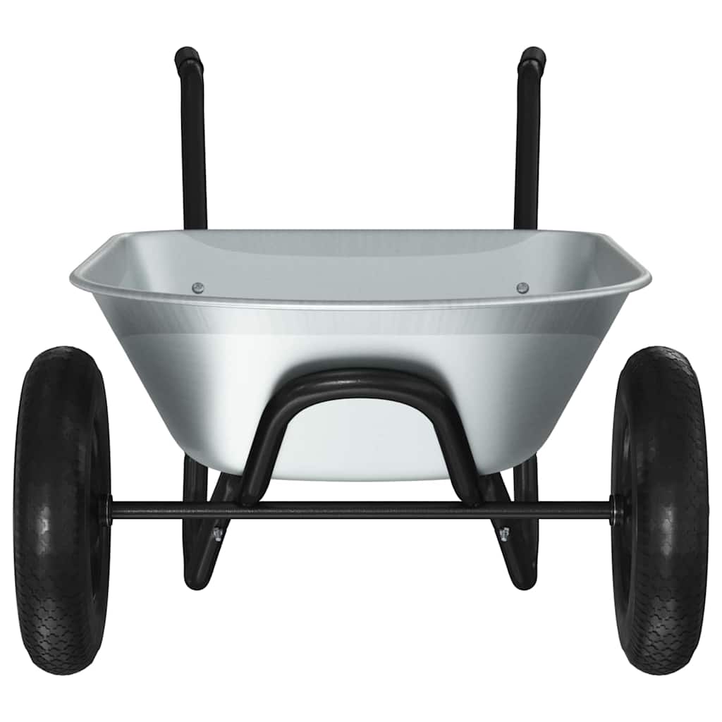 Carriole Argento e Nero 124 x 73 x 65 cm Acciaio | homemem39