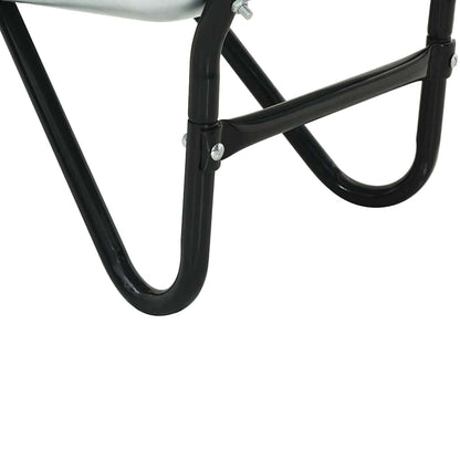 Carriole Argento e Nero 133 x 62,5 x 58 cm Acciaio | homemem39
