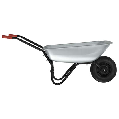 Carriole Argento e Nero 133 x 62,5 x 58 cm Acciaio