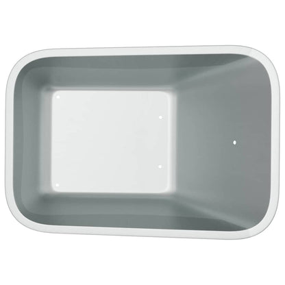 Sostituzione Vassoio Carriola Argento 88 x 60 x 32 cm Acciaio | homemem39