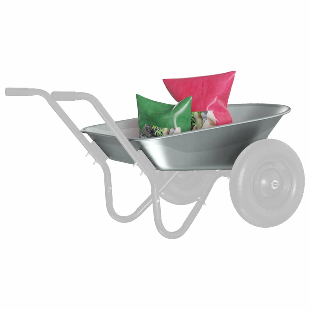 Sostituzione Vassoio Carriola Argento 90 x 63 x 28 cm Acciaio | homemem39