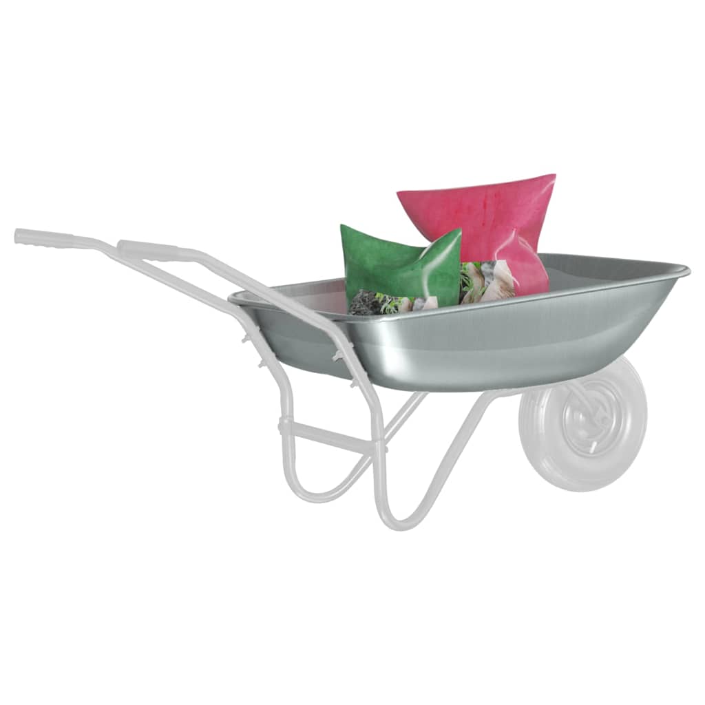 Sostituzione Vassoio Carriola Argento 80 x 60 x 25 cm Acciaio | homemem39