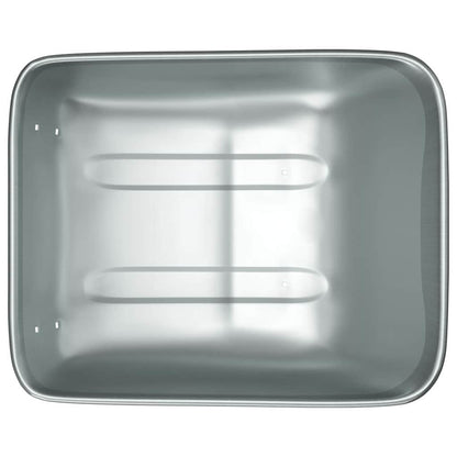 Sostituzione Vassoio Carriola Argento 80 x 60 x 25 cm Acciaio | homemem39