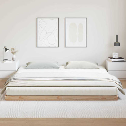 Struttura letto a terra Naturale 213,5 x 184 x 9 cm | homemem39