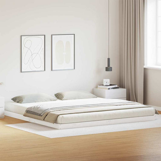 Struttura letto a pavimento Bianco 213,5 x 184 x 9 cm