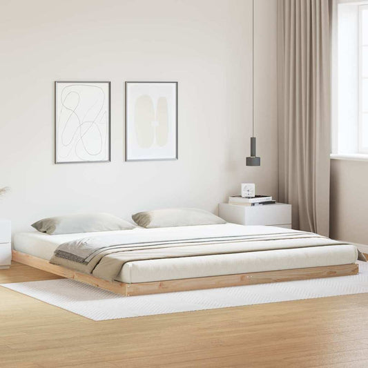 Struttura letto a terra Naturale 213,5 x 204 x 9 cm | homemem39
