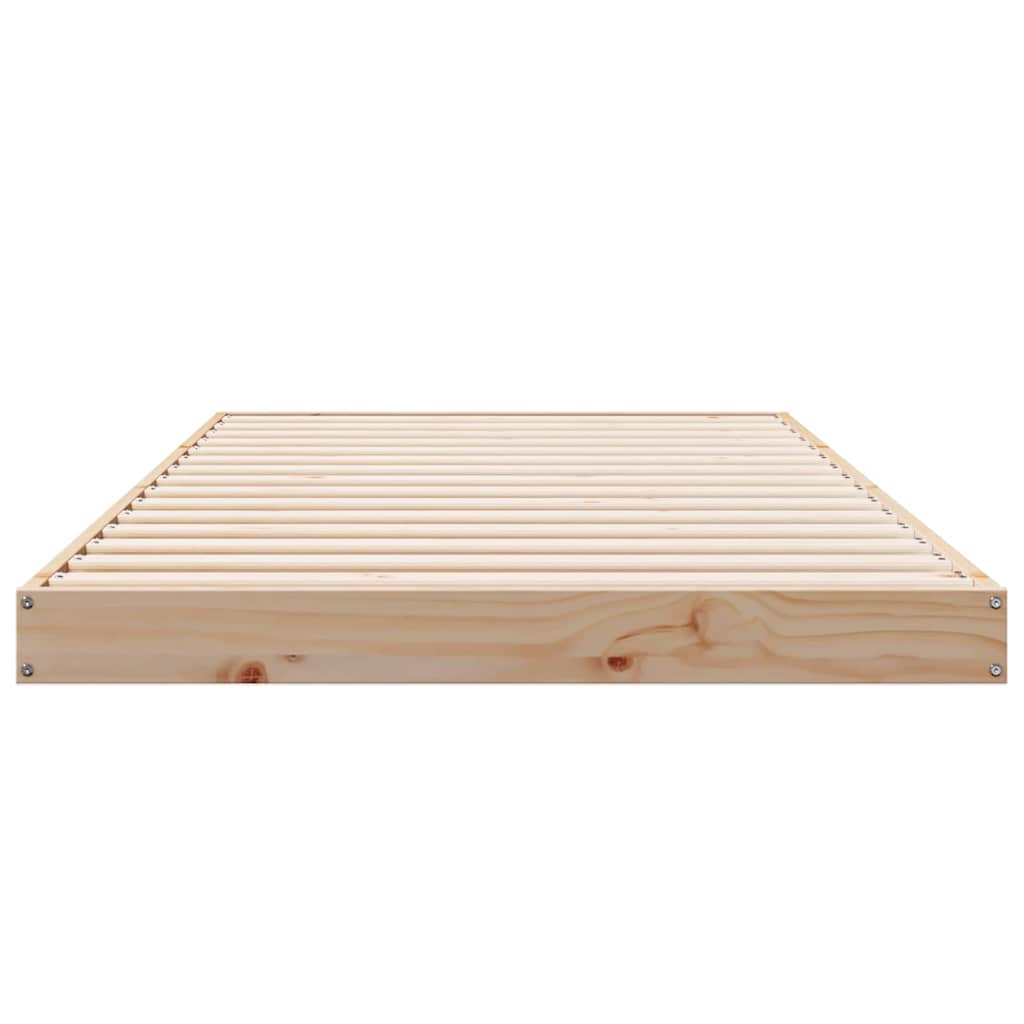 Struttura letto a terra Naturale 80 x 220 cm Pino massello | homemem39