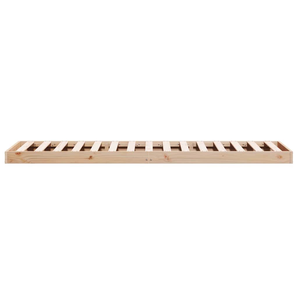 Struttura letto a terra Naturale 90 x 220 cm Pino massello | homemem39