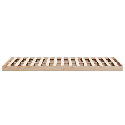 Struttura letto a terra Naturale 140 x 220 cm Pino massello | homemem39