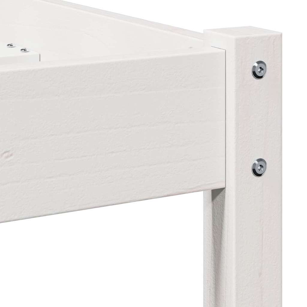 Struttura del letto con testiera Bianco 208.6 x 157.6 x 69.4 cm