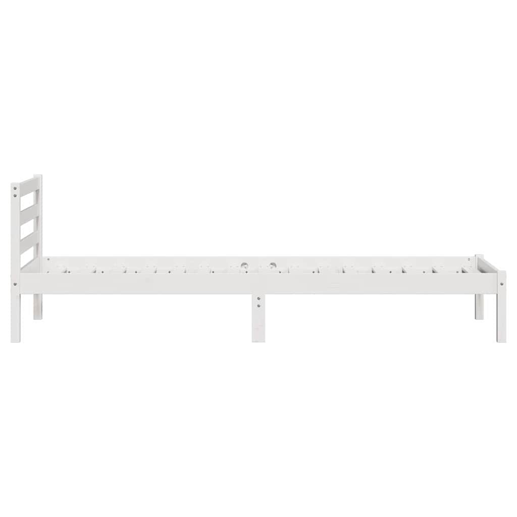 Struttura del letto con testiera Bianco 208.6 x 157.6 x 69.4 cm