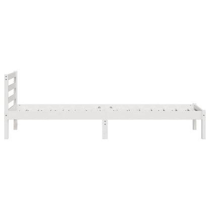 Struttura del letto con testiera Bianco 208.6 x 157.6 x 69.4 cm