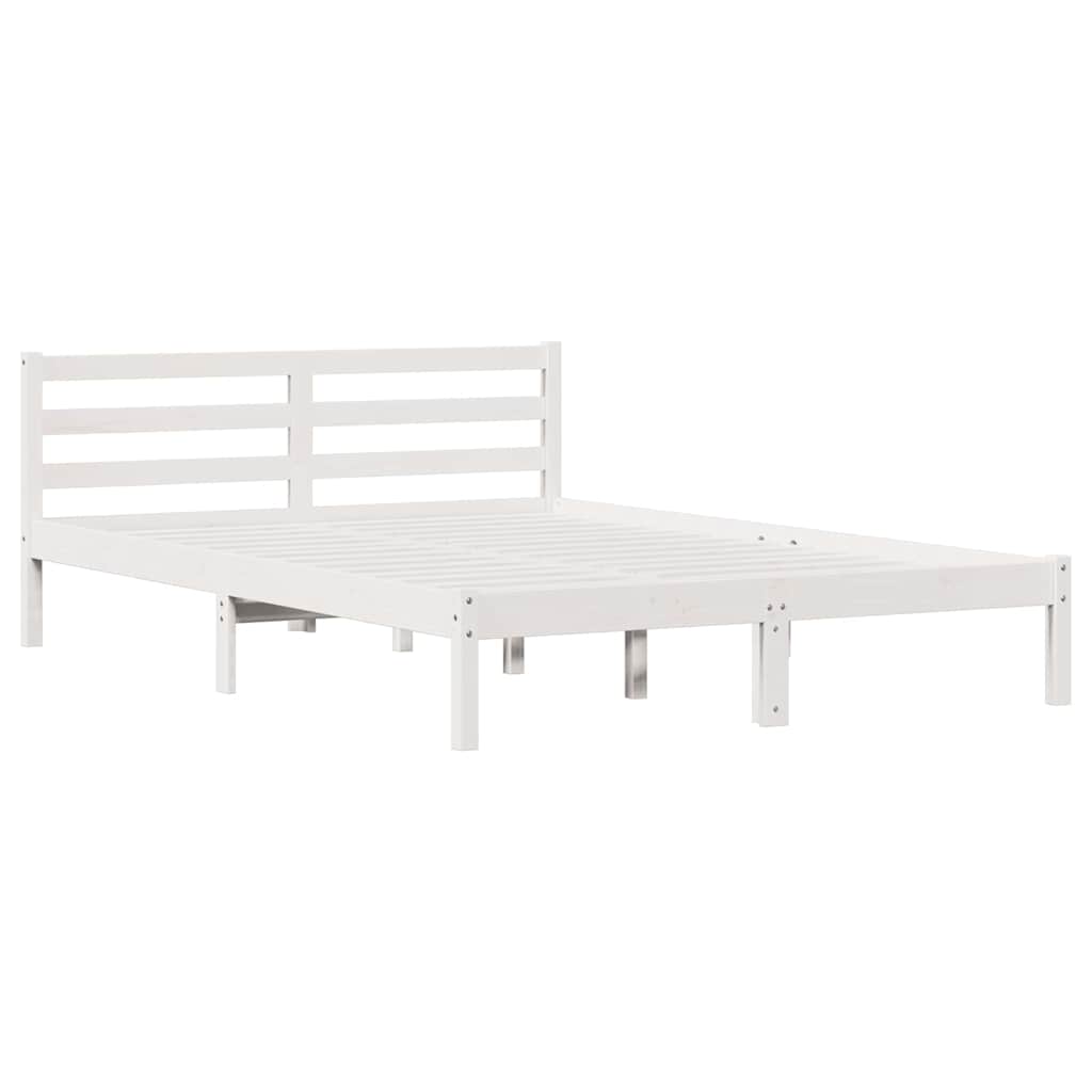 Struttura del letto con testiera Bianco 215,5 x 145,5 x 69,5 cm | homemem39