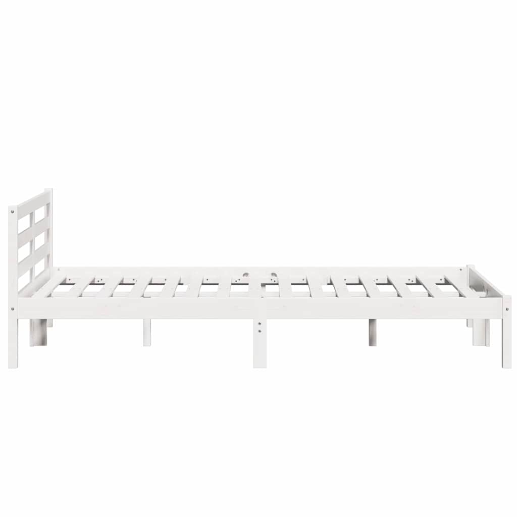 Struttura del letto con testiera Bianco 215,5 x 145,5 x 69,5 cm | homemem39