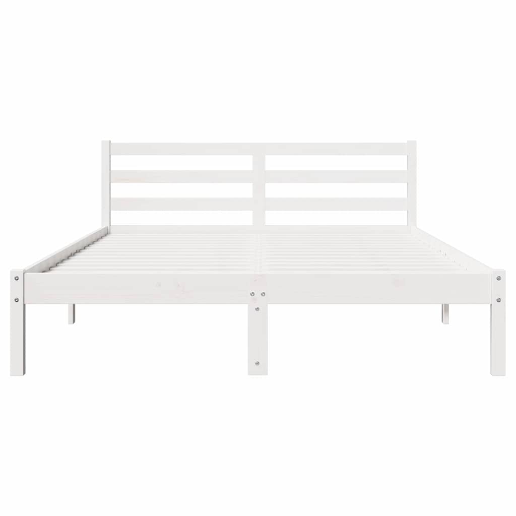 Struttura del letto con testiera Bianco 215,5 x 165,5 x 69,5 cm | homemem39