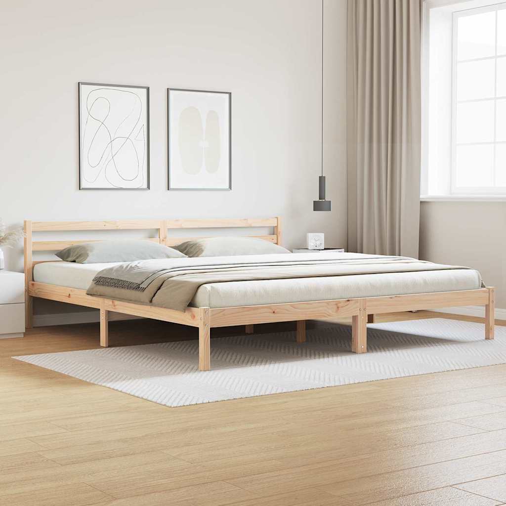 Struttura del letto Marrone 215,5 x 185,5 x 69,5 cm | homemem39