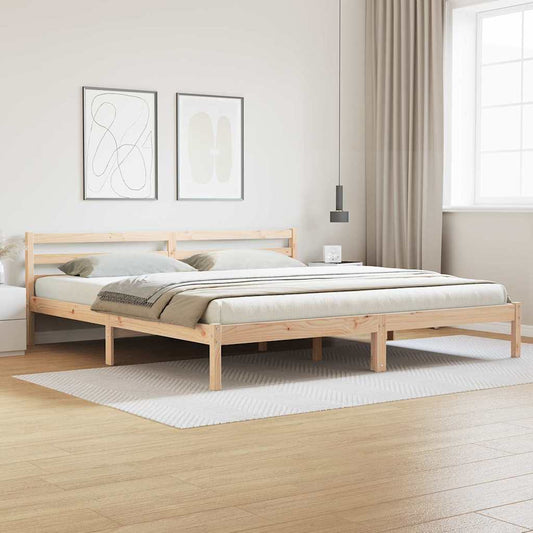Struttura del letto Marrone 215,5 x 185,5 x 69,5 cm | homemem39