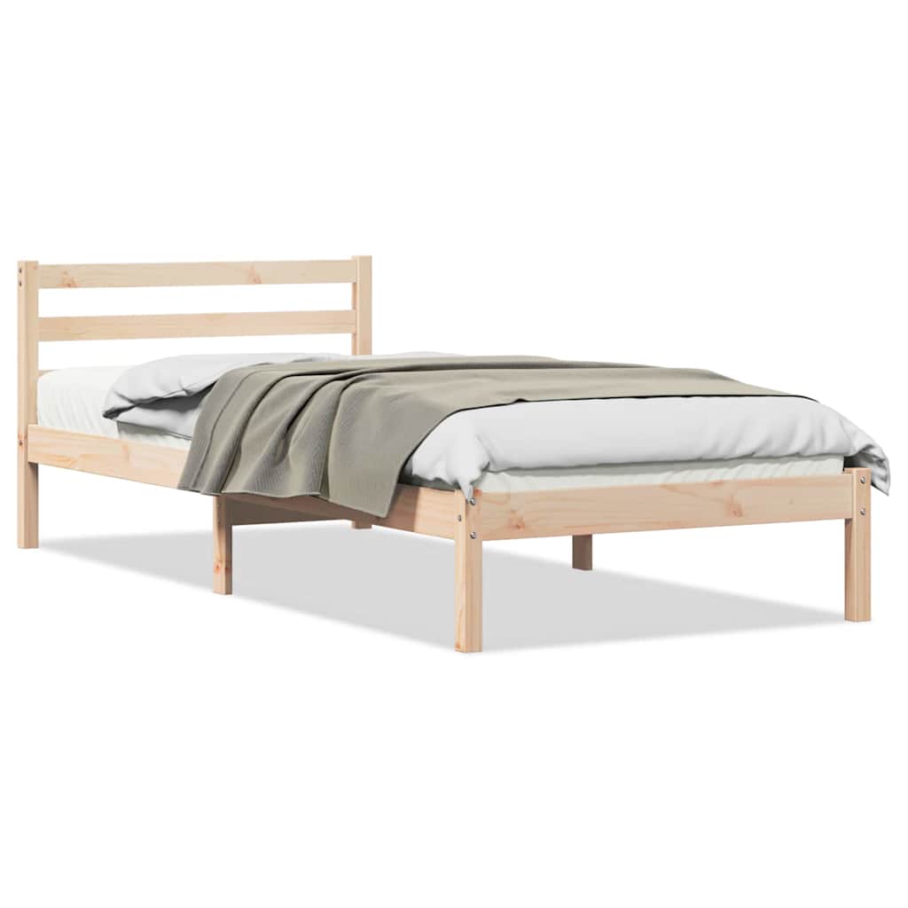 Struttura del letto con testiera Marrone 225,5 x 95,5 x 69,5 cm | homemem39