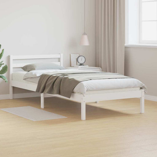 Struttura del letto con testiera Bianco 225,5 x 95,5 x 69,5 cm | homemem39