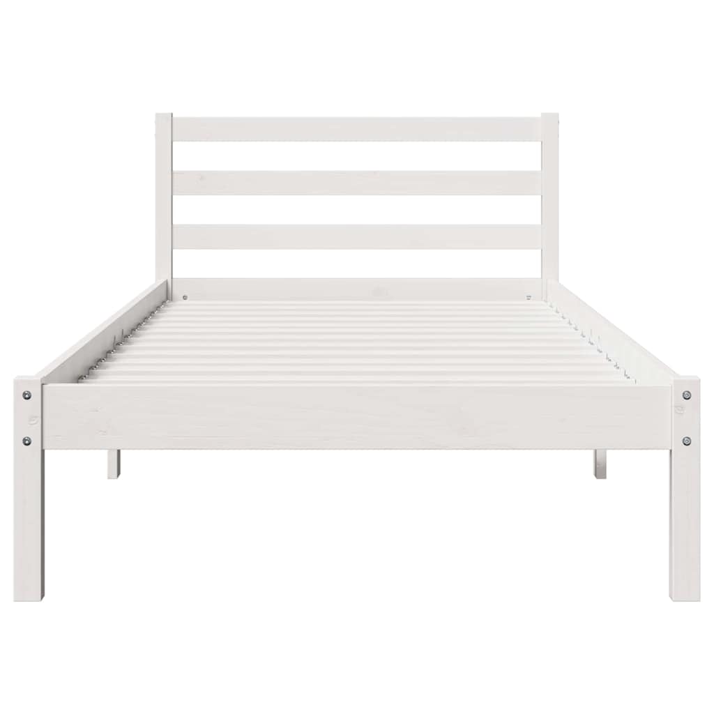 Struttura del letto con testiera Bianco 225,5 x 105,5 x 69,5 cm | homemem39