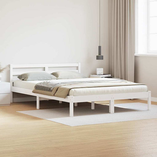 Struttura del letto con testiera Bianco 225,5 x 145,5 x 69,5 cm | homemem39