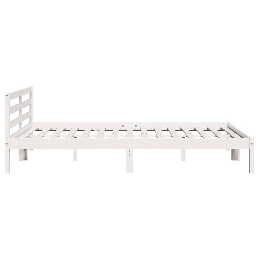 Struttura del letto con testiera Bianco 225,5 x 185,5 x 69,5 cm | homemem39