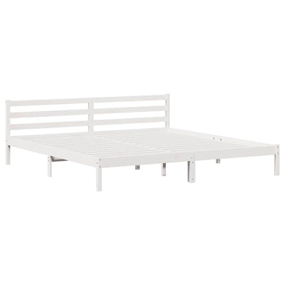 Struttura del letto con testiera Bianco 225,5 x 205,5 x 69,5 cm
