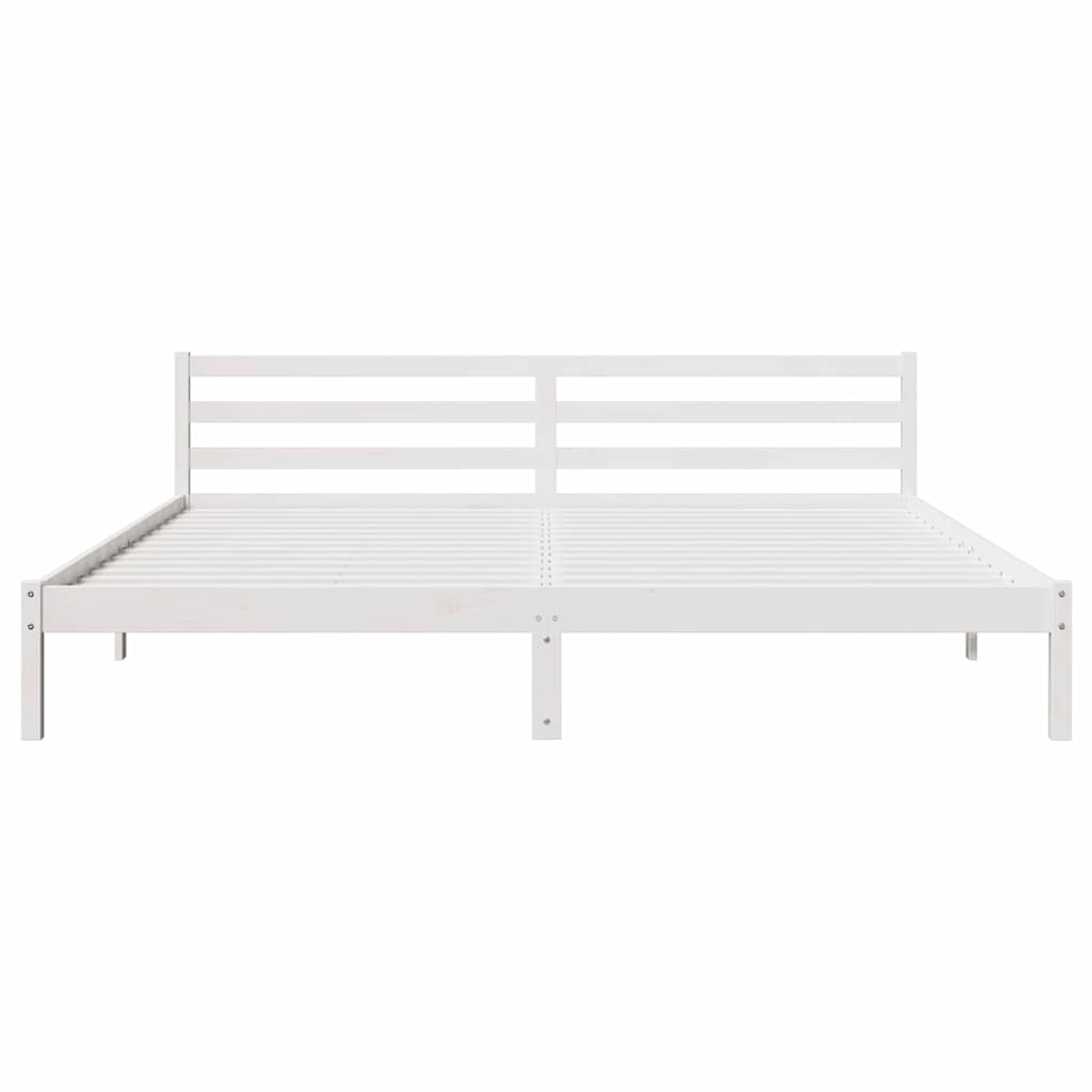 Struttura del letto con testiera Bianco 225,5 x 205,5 x 69,5 cm | homemem39