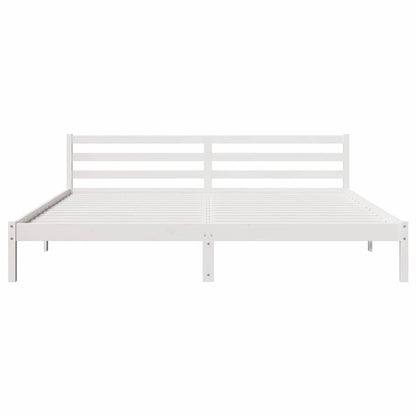 Struttura del letto con testiera Bianco 225,5 x 205,5 x 69,5 cm | homemem39