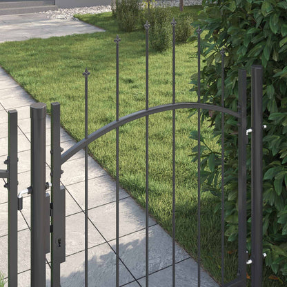 Cancello da giardino Woerden Grigio 150 x 100 cm Acciaio | homemem39