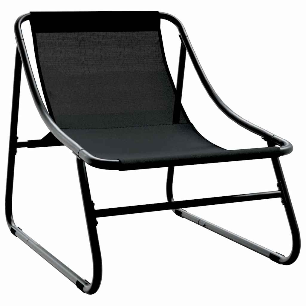 Arredamento da Giardino 2 pcs Nero 60,5 x 81 x 71 cm